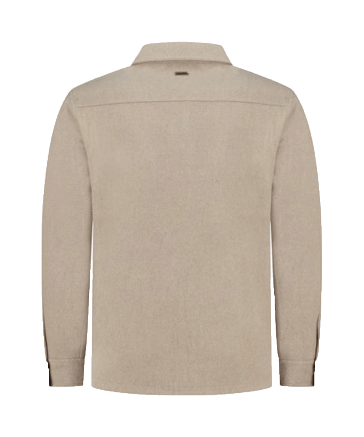 PureWhite - 23030205 - Wool Look Overshirt - Sand