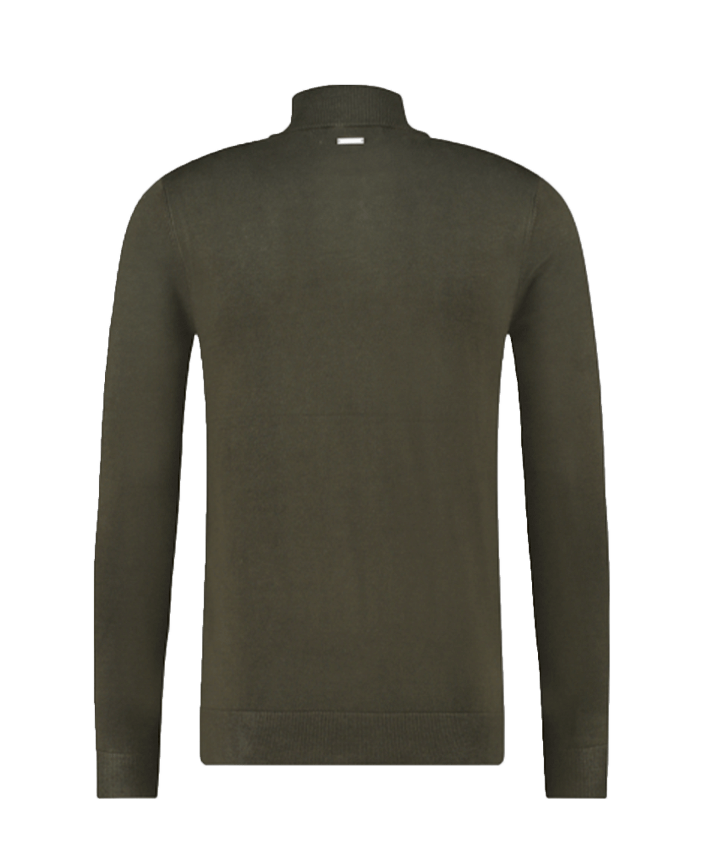 PureWhite - 10806 - Essential Knit Mockneck - Army Green