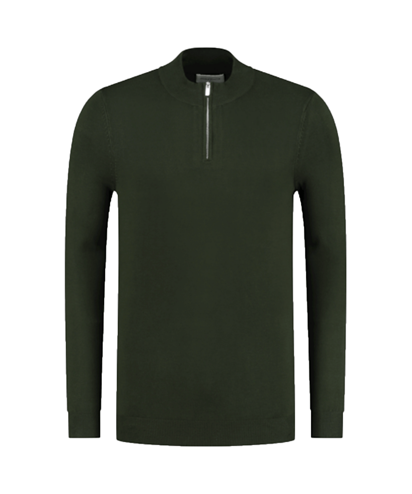 PureWhite - 10804 - Essential Knit Half Zip - Army Green