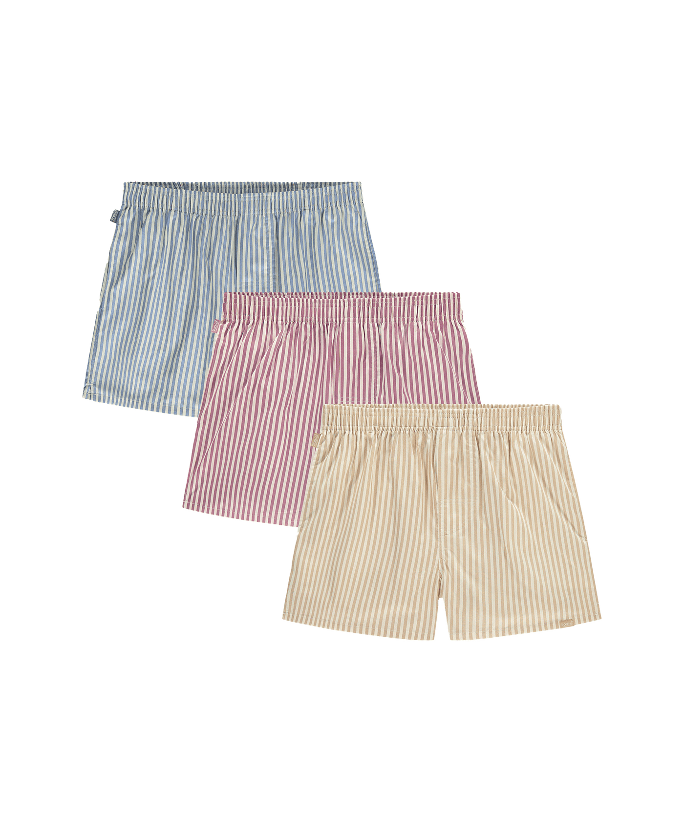 Pockies - Pastel Stripe Boxers - 3-pack - Red