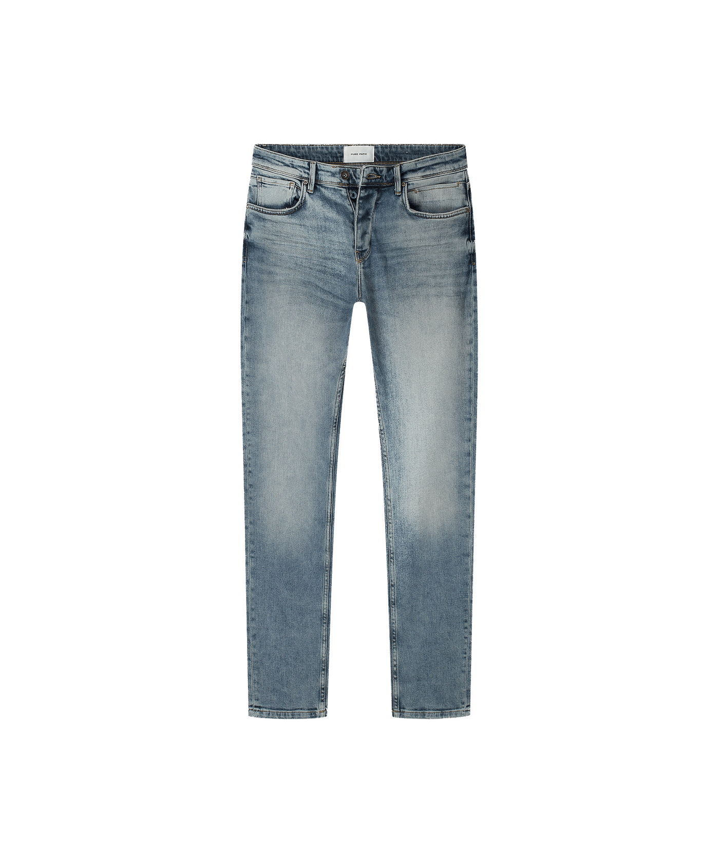 Pure Path - W1542-83 - The Ryan Slim Fit Jeans Denim Mid Blue