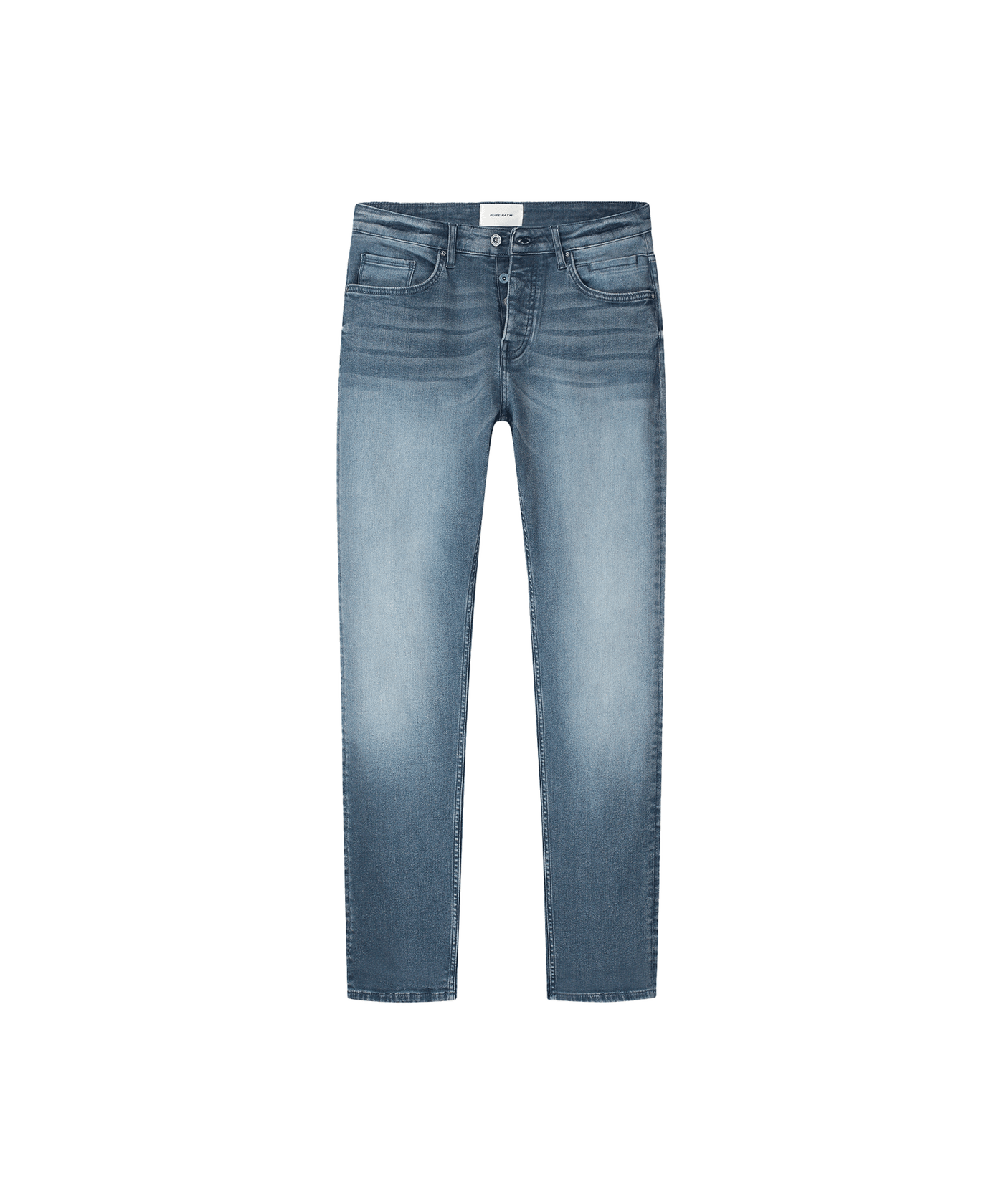 Pure Path - W1416-89 - The Ryan Slim Fit Denim - Blue Grey