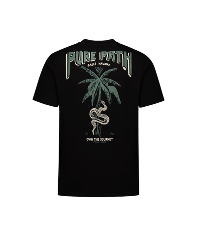 Pure Path - 25010107 - Loose Fit Crewneck Ss T-shirts - Black