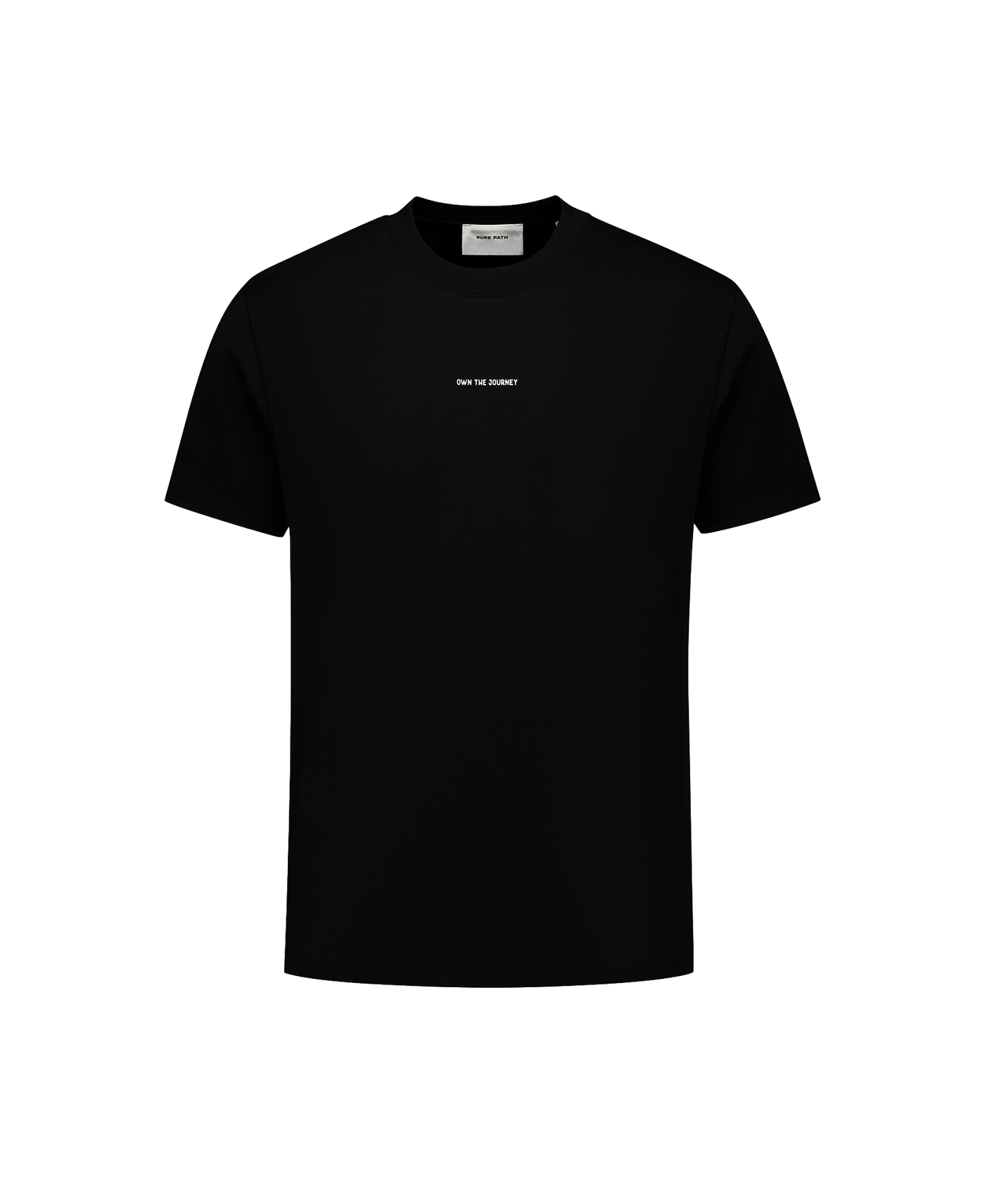 Pure Path - 25010107 - Loose Fit Crewneck Ss T-shirts - Black
