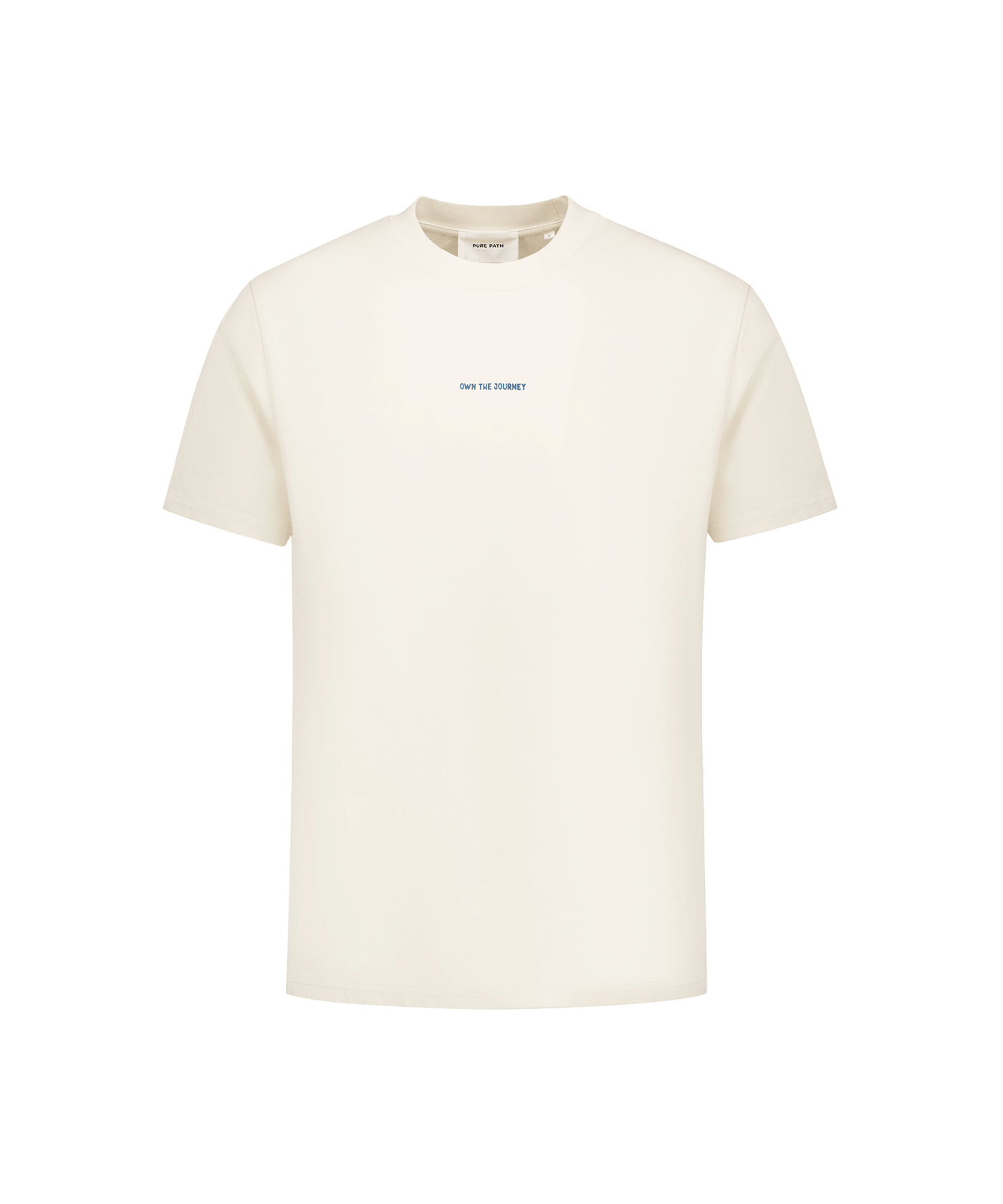 Pure Path - 25010107 - Loose Fit Crewneck Ss T-shirts - Ecru