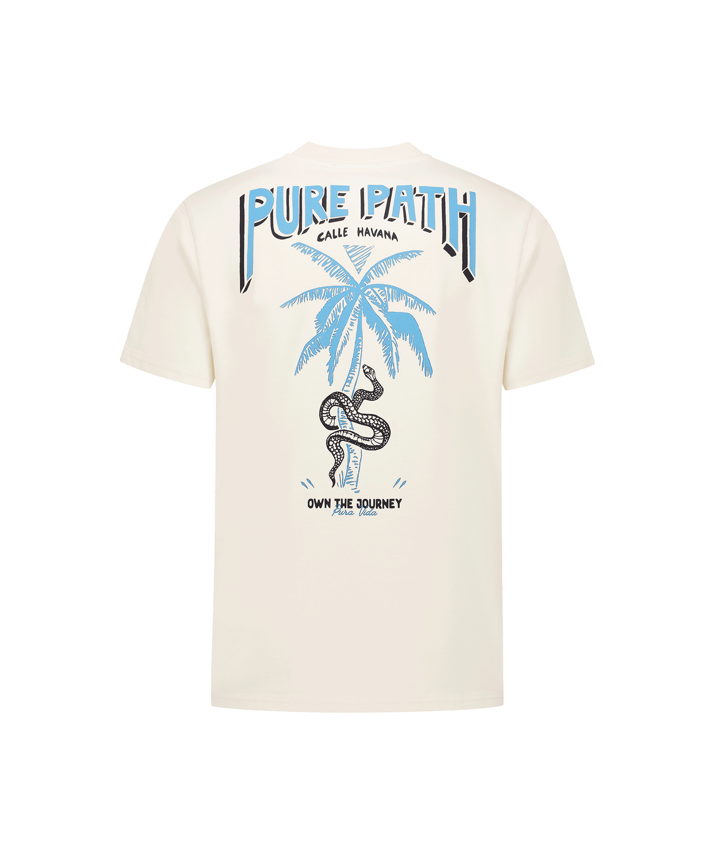 Pure Path - 25010107 - Loose Fit Crewneck Ss T-shirts - Ecru