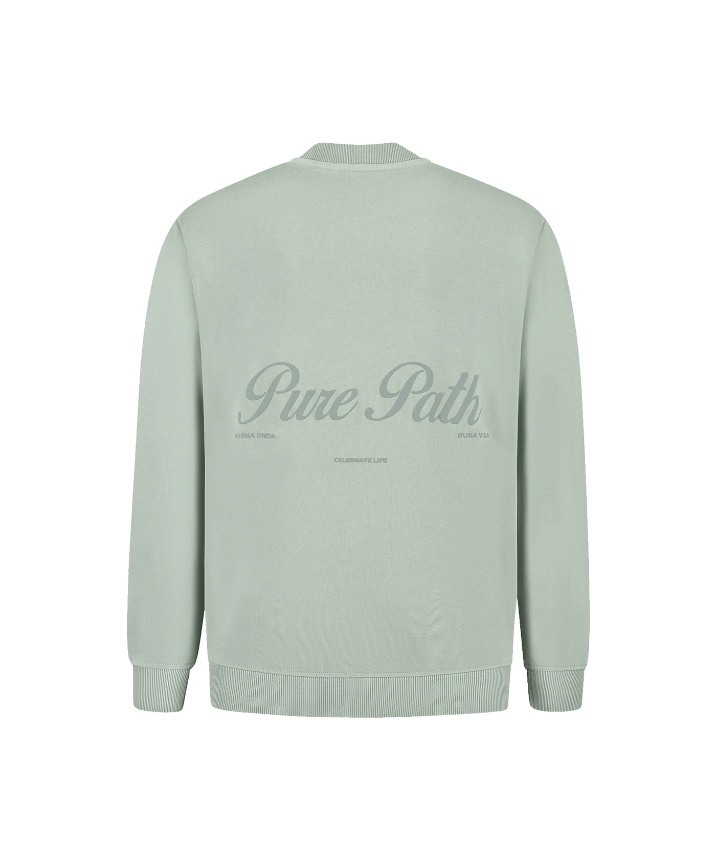 Pure Path - 25010307 - Loose Fit Crewneck - Army Green