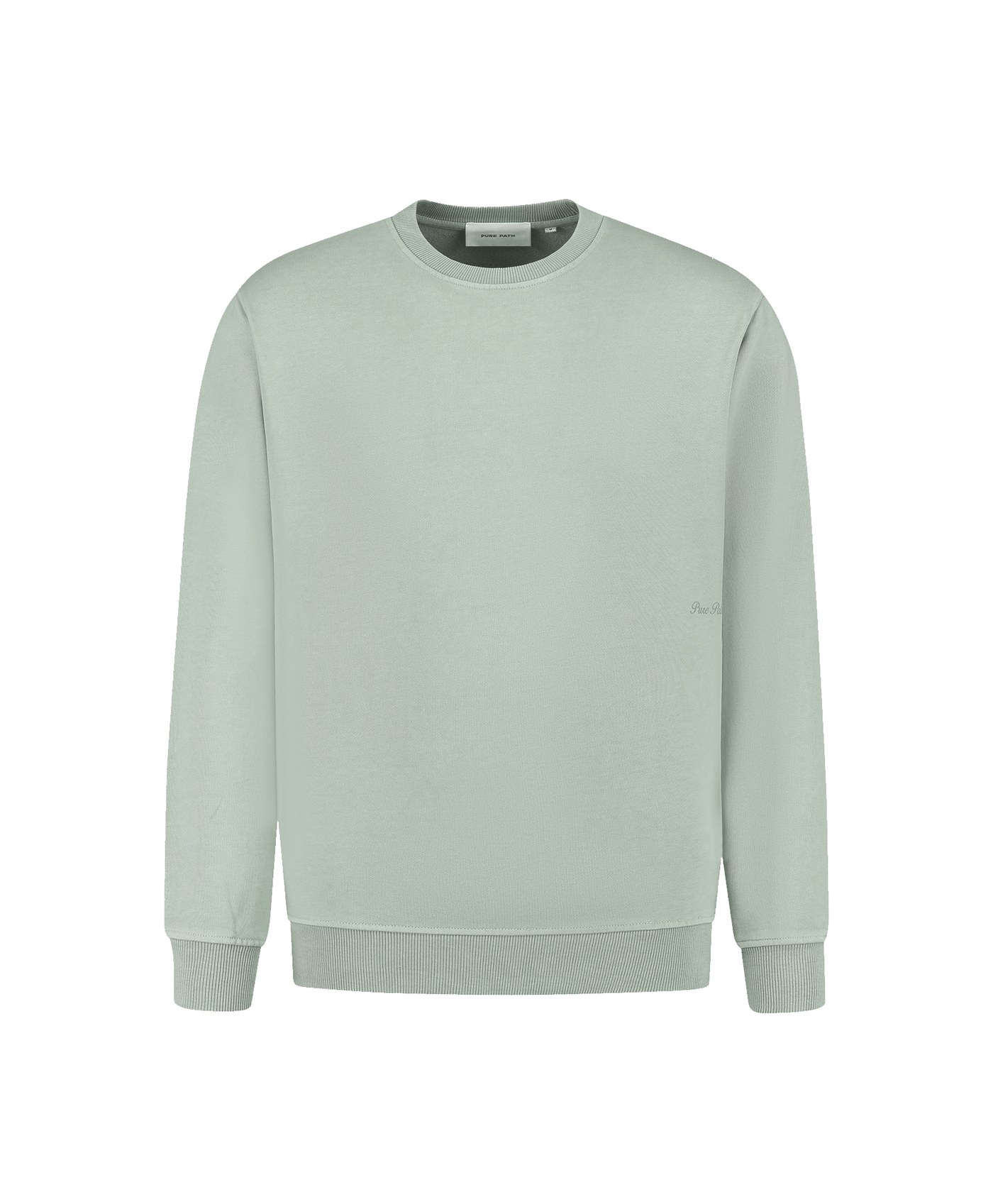 Pure Path - 25010307 - Loose Fit Crewneck - Army Green