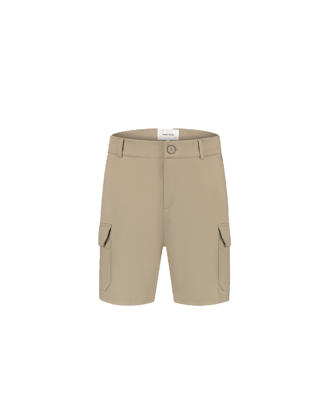 Pure Path - 24010506 - Regular Fit Smart Shorts Taupe