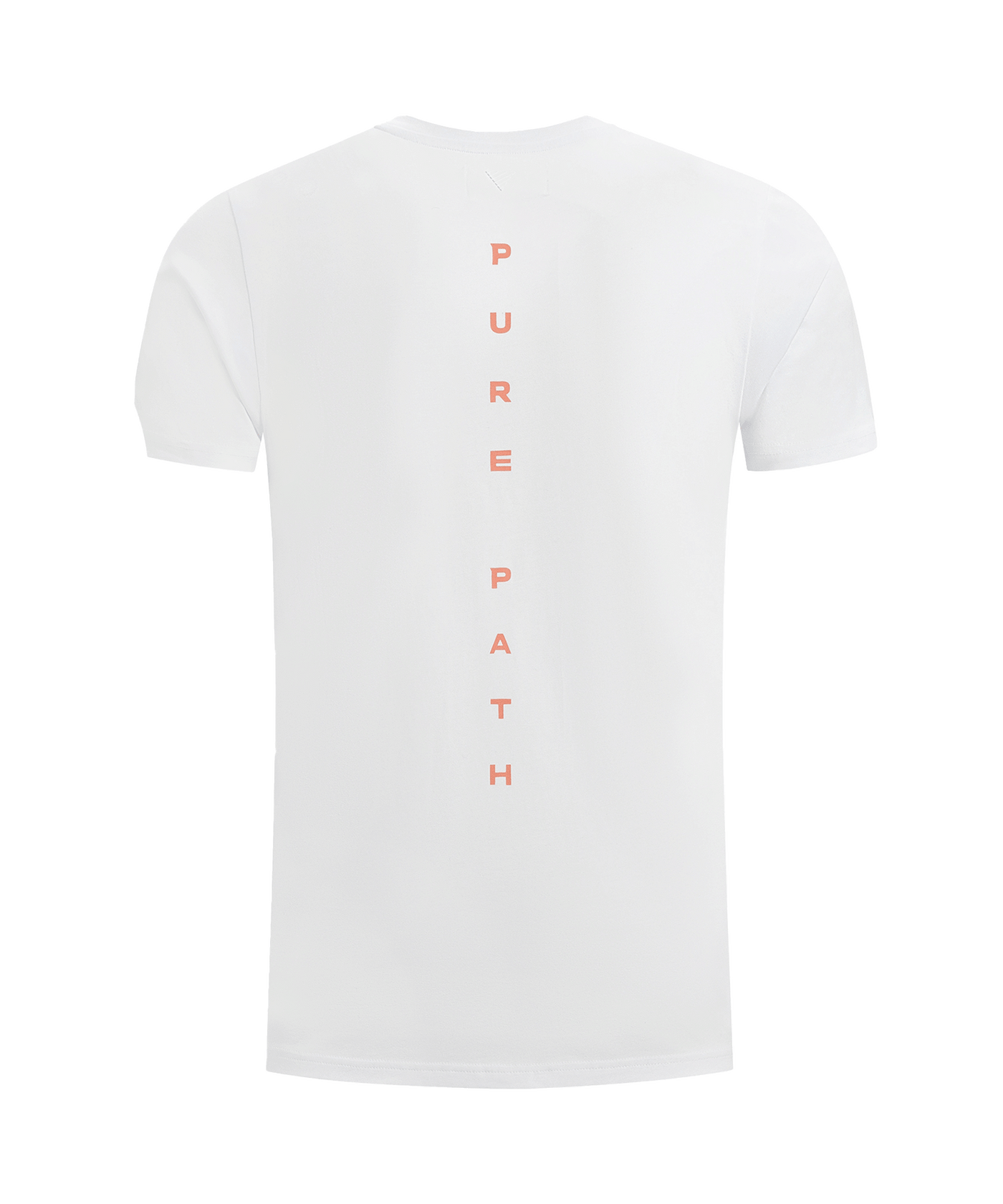 Pure Path - 24010113 - Vertical Wordmark T-shirt - White