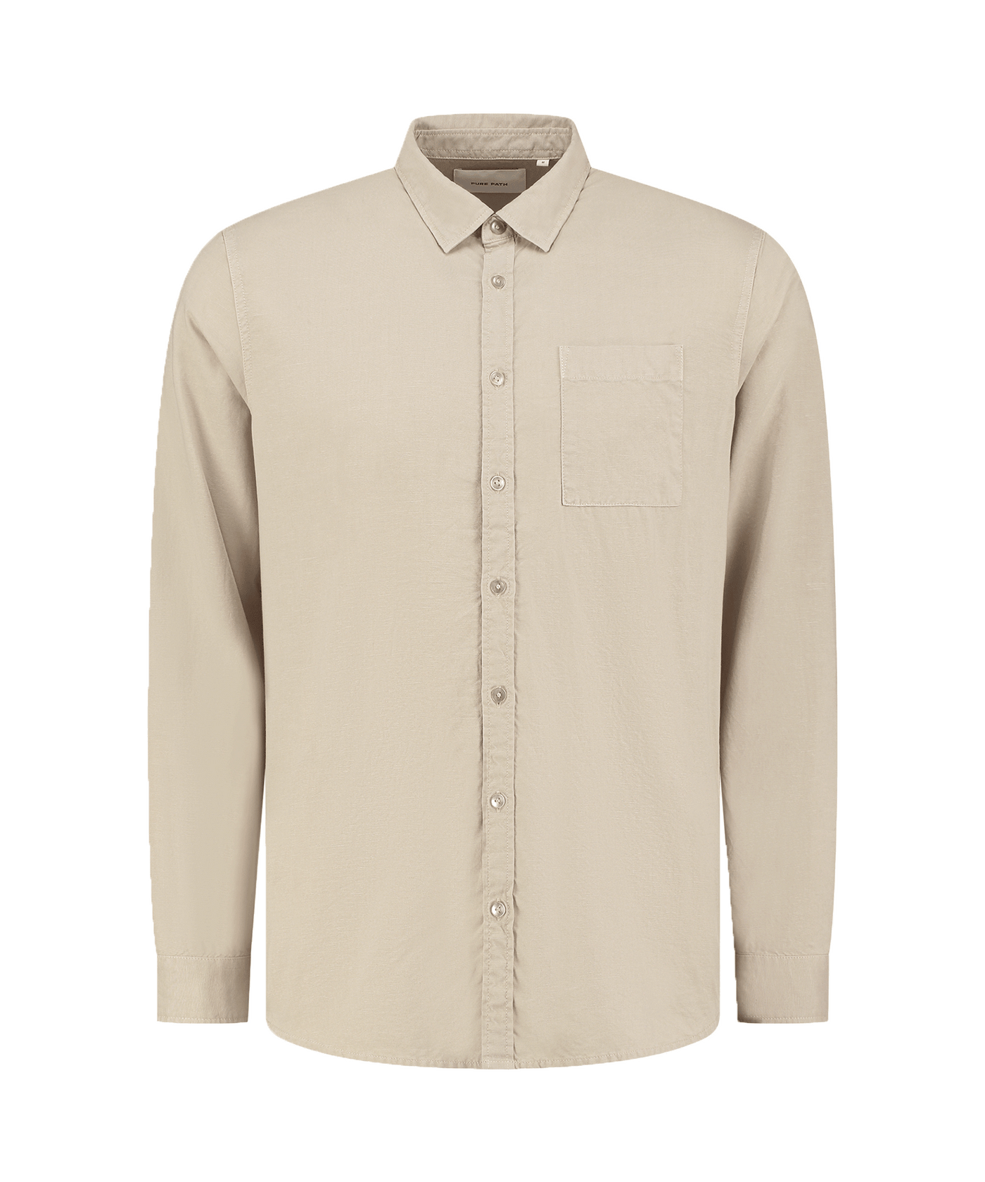 Pure Path - 24010209 - Garment Dye Shirt - Sand