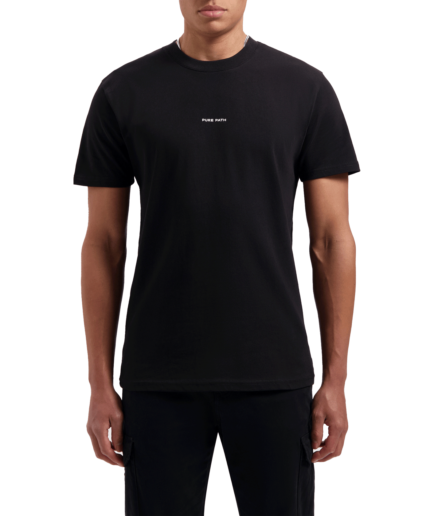 Pure Path - 24010114 - Mirage Print T-shirt - Black
