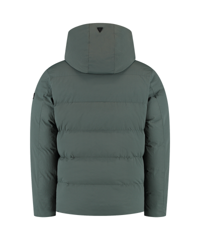 Pure Path - 25030401 - Activewear Hooded Jacket Dark Green