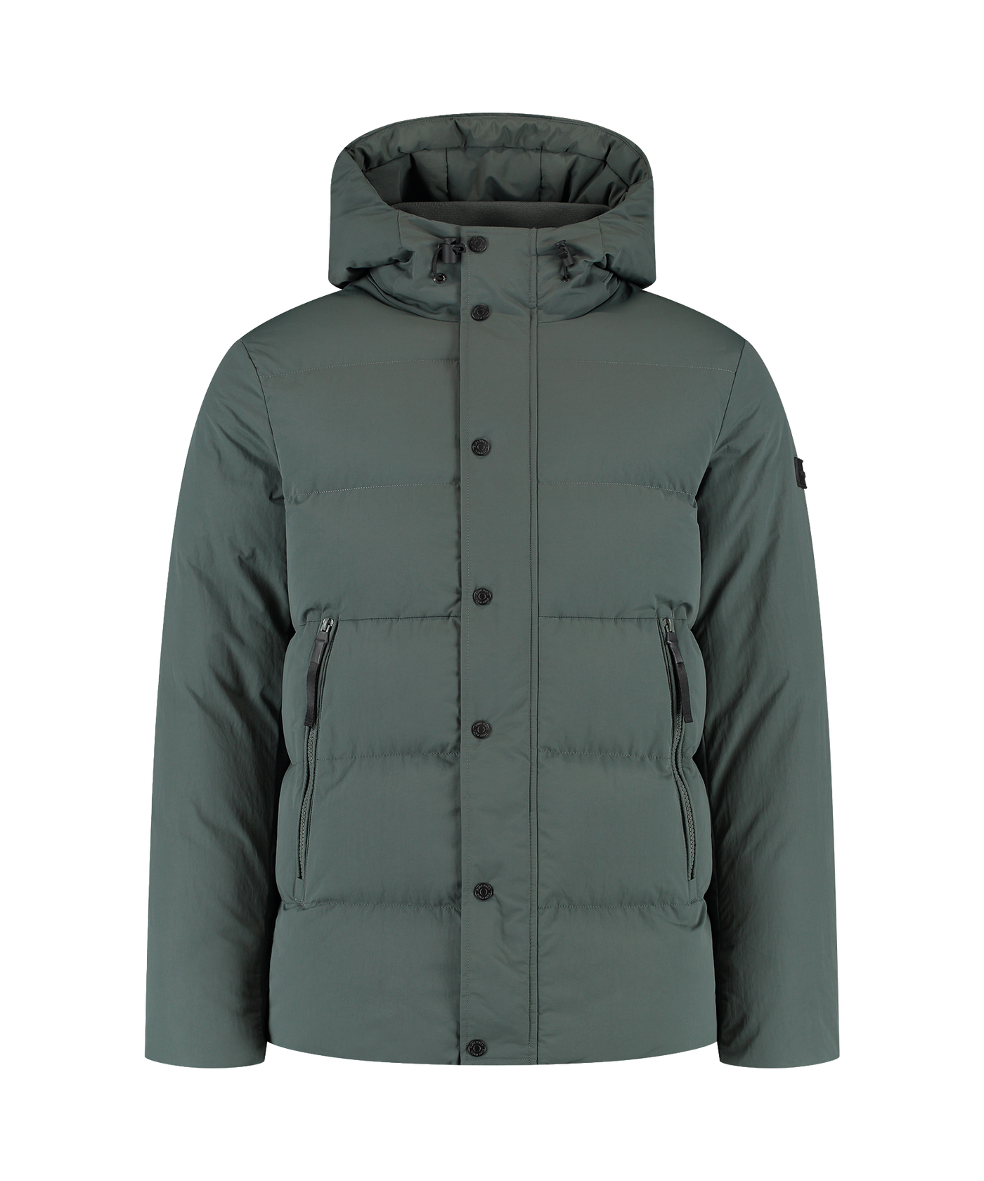 Pure Path - 25030401 - Activewear Hooded Jacket Dark Green