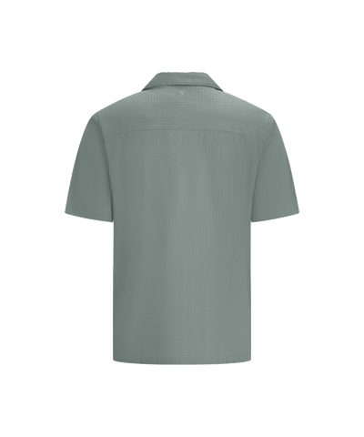 Pure Path - 25010221 - Regular Fit Ss Shirts - Faded Green
