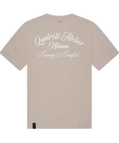 Quotrell - Atelier Milano - T-shirt - Taupe/off White