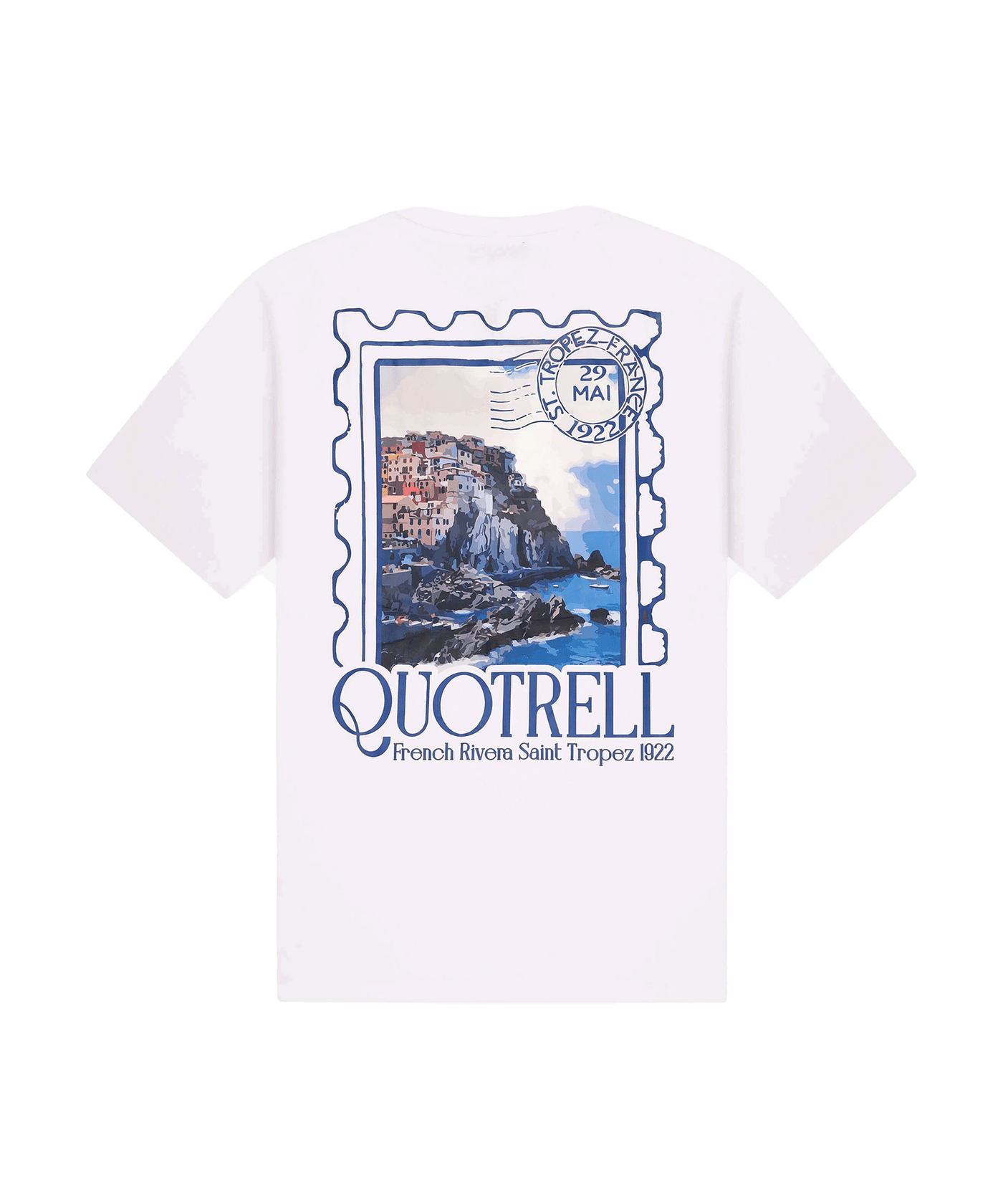 Quotrell - Rivera - T-shirt - White/blue