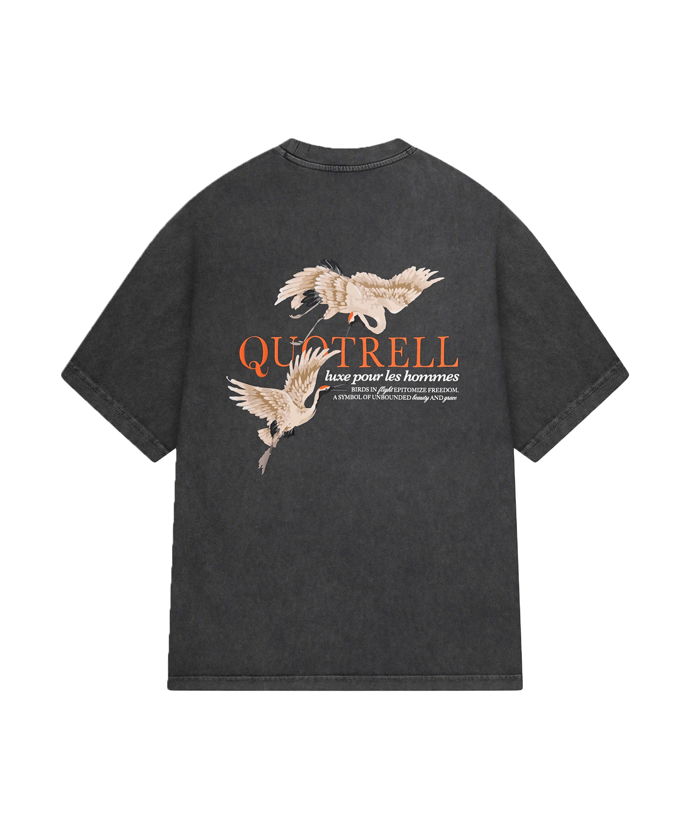Quotrell - Heron - T-shirt - Acid Grey/orange