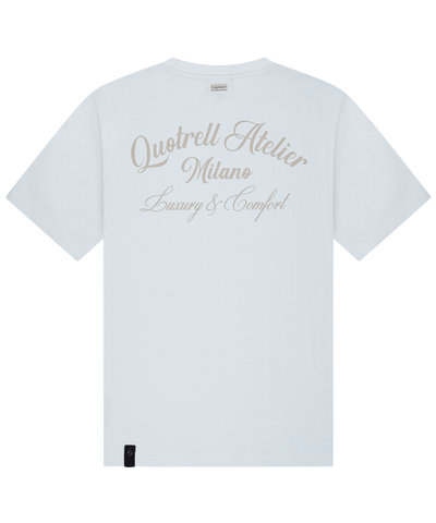 Quotrell - Atelier Milano - T-shirt - Light Blue/grey