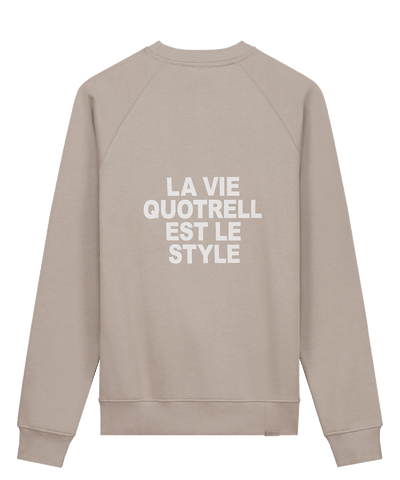 Quotrell - La Vie - Crewneck - Concrete/cement