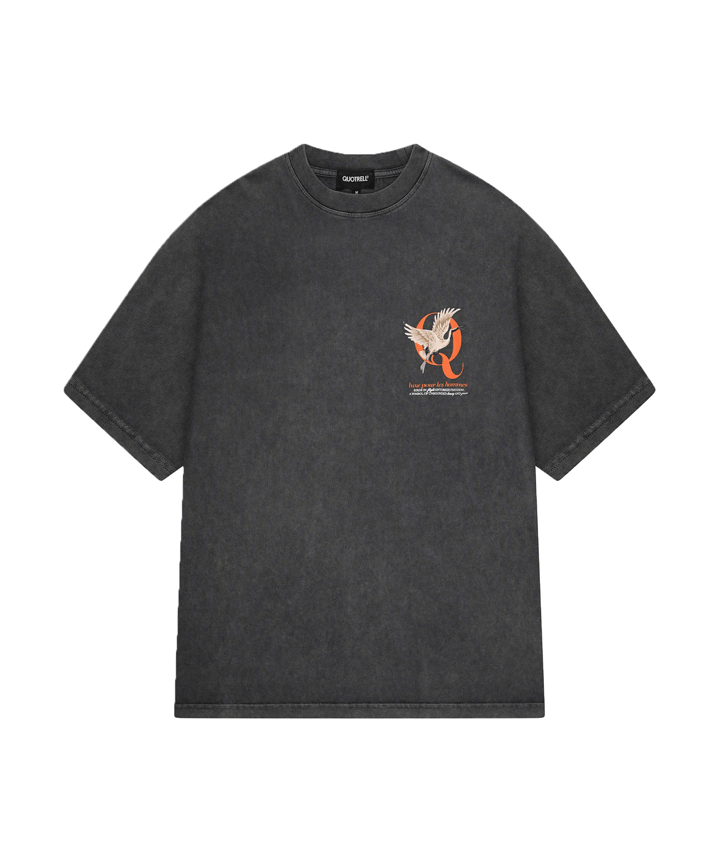 Quotrell - Heron - T-shirt - Acid Grey/orange
