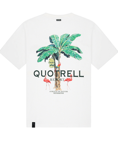 Quotrell - Resort - T-shirt - Off White/green