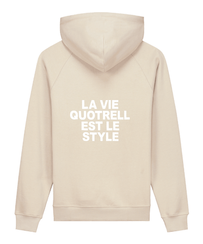 Quotrell - La Vie - Hoodie - Oat/offwhite