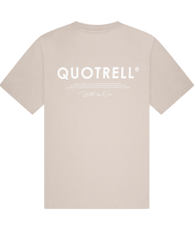 Quotrell - Jaipur - T-shirt - Taupe/off White