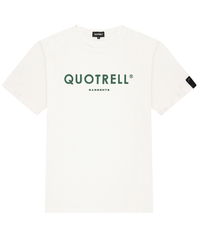 Quotrell - Basic Garments - T-shirt - Off White/green