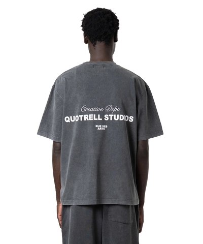 Quotrell - Suva - T-shirt - Acid Grey/white