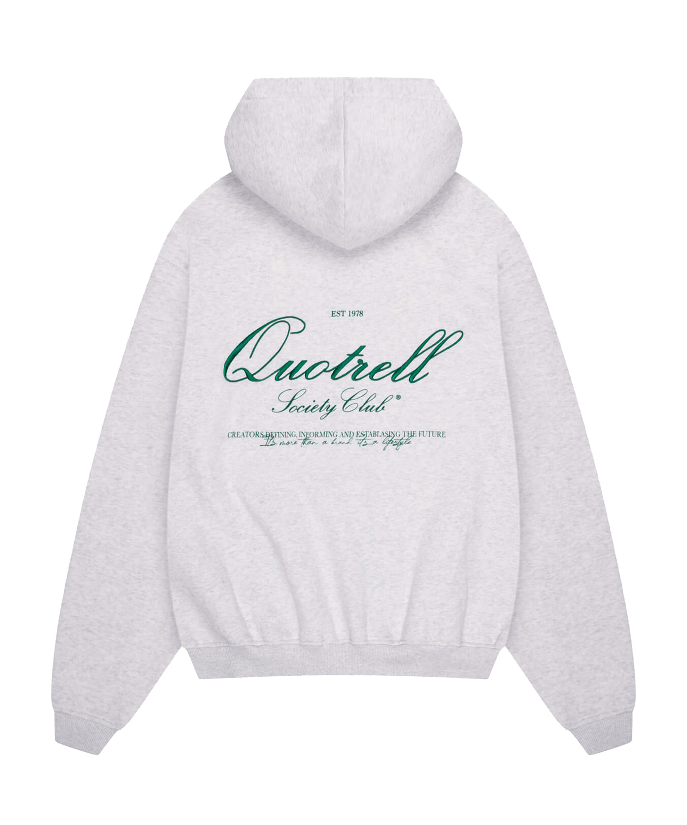 Quotrell - Creators - Hoodie - Lt Grey/green