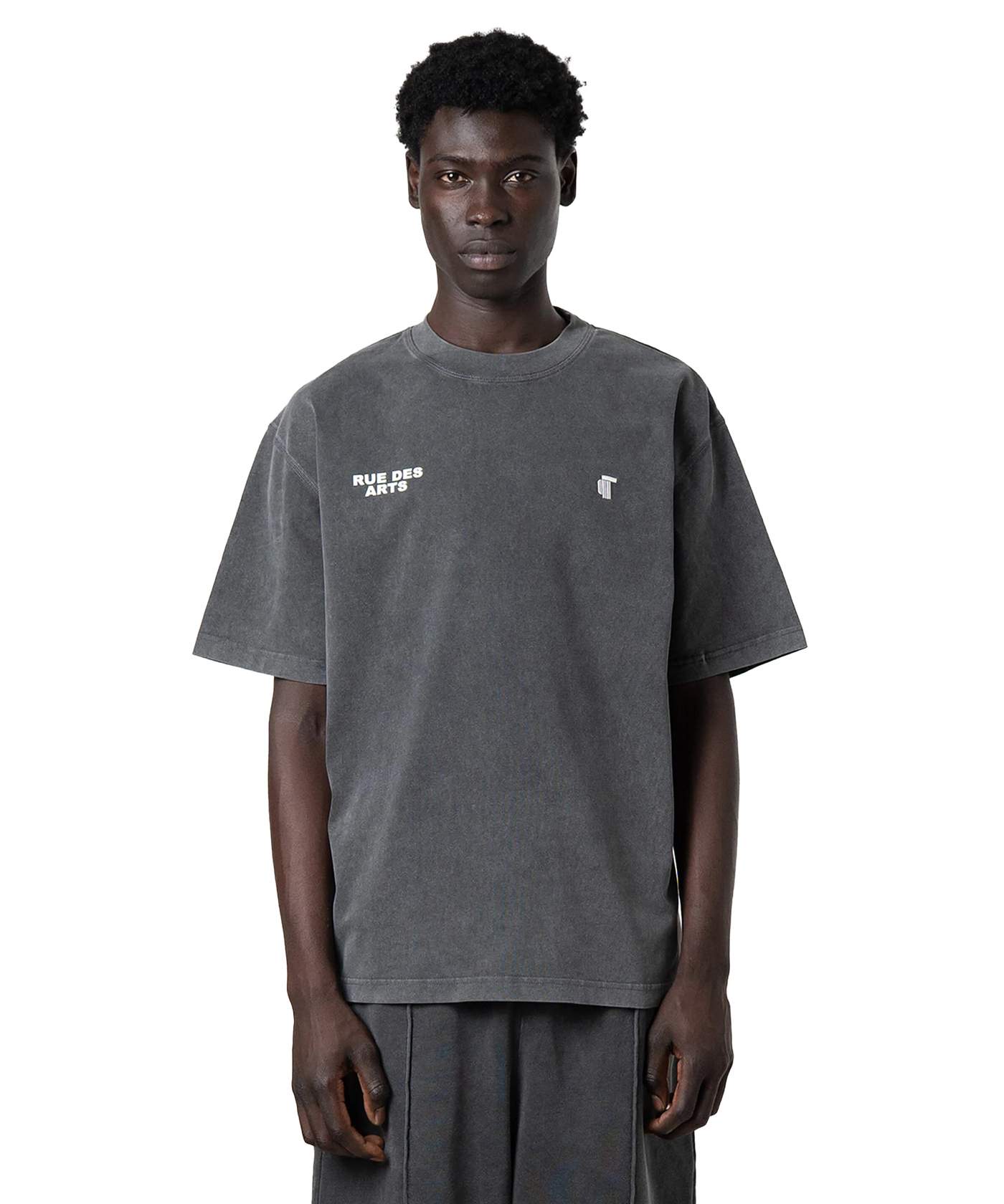 Quotrell - Suva - T-shirt - Acid Grey/white