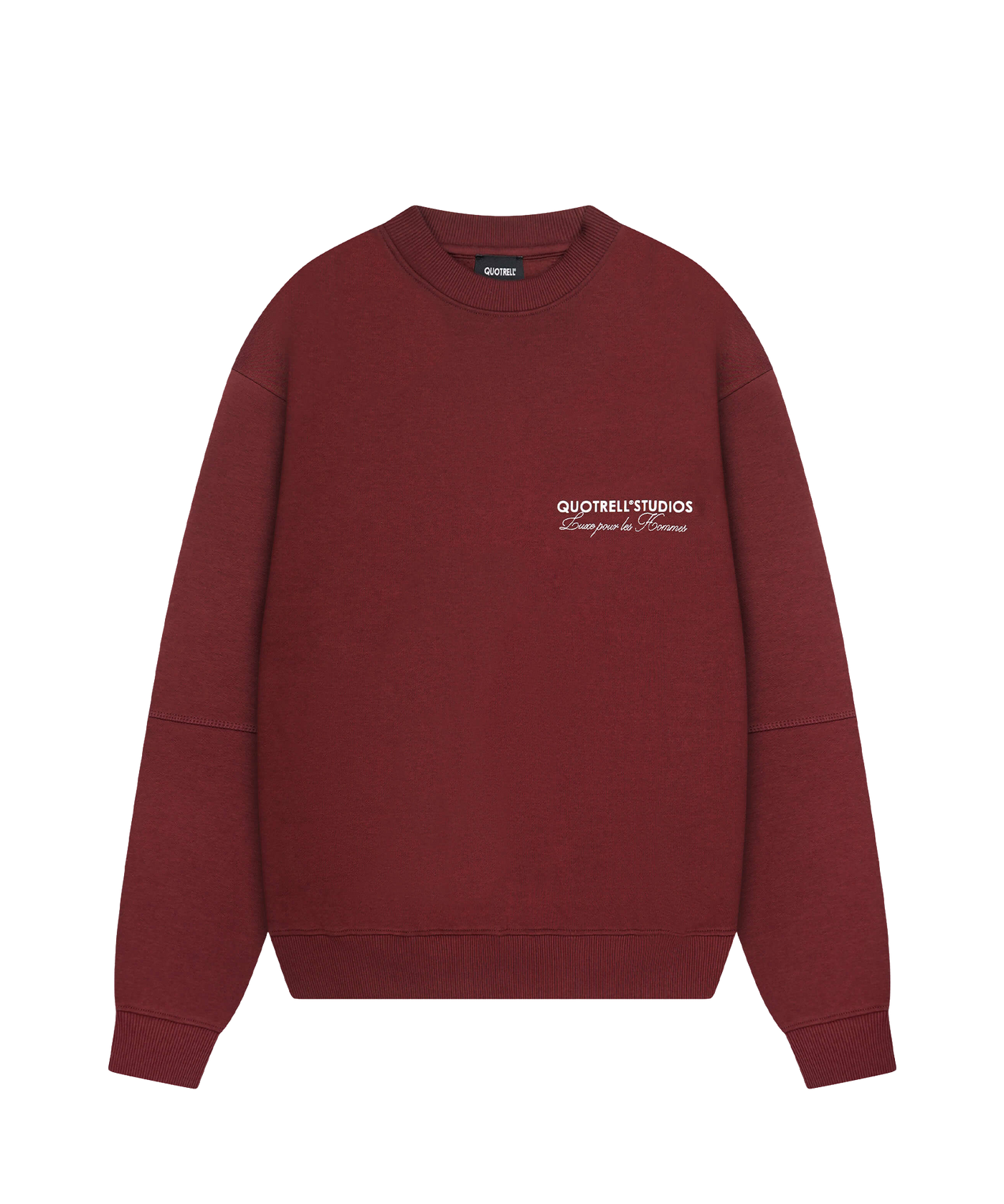 Quotrell - Studios - Crewneck - Bordeaux/white