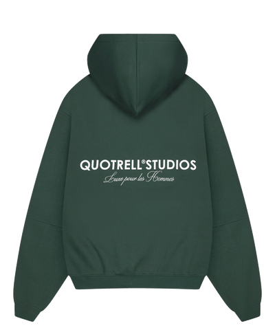 Quotrell - Studios - Zip Hoodie - Petrol/white