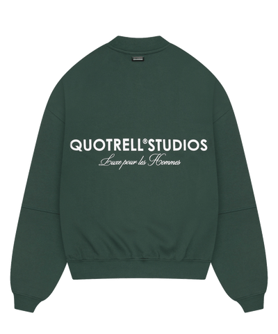 Quotrell - Studios - Crewneck - Petrol/white