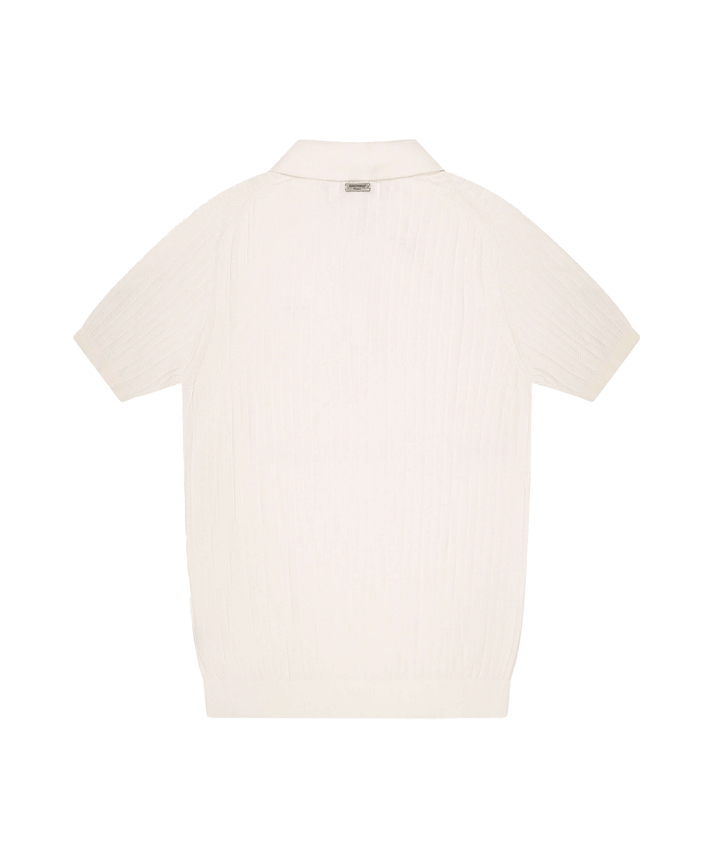 Quotrell - Cairo -  Knitted Polo - Offwhite/black