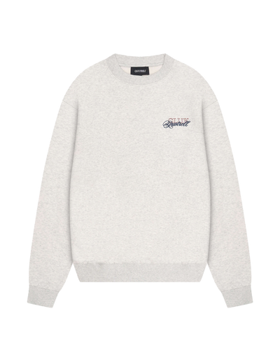 Quotrell - Futura - Crewneck - Lt Grey Melee/blue