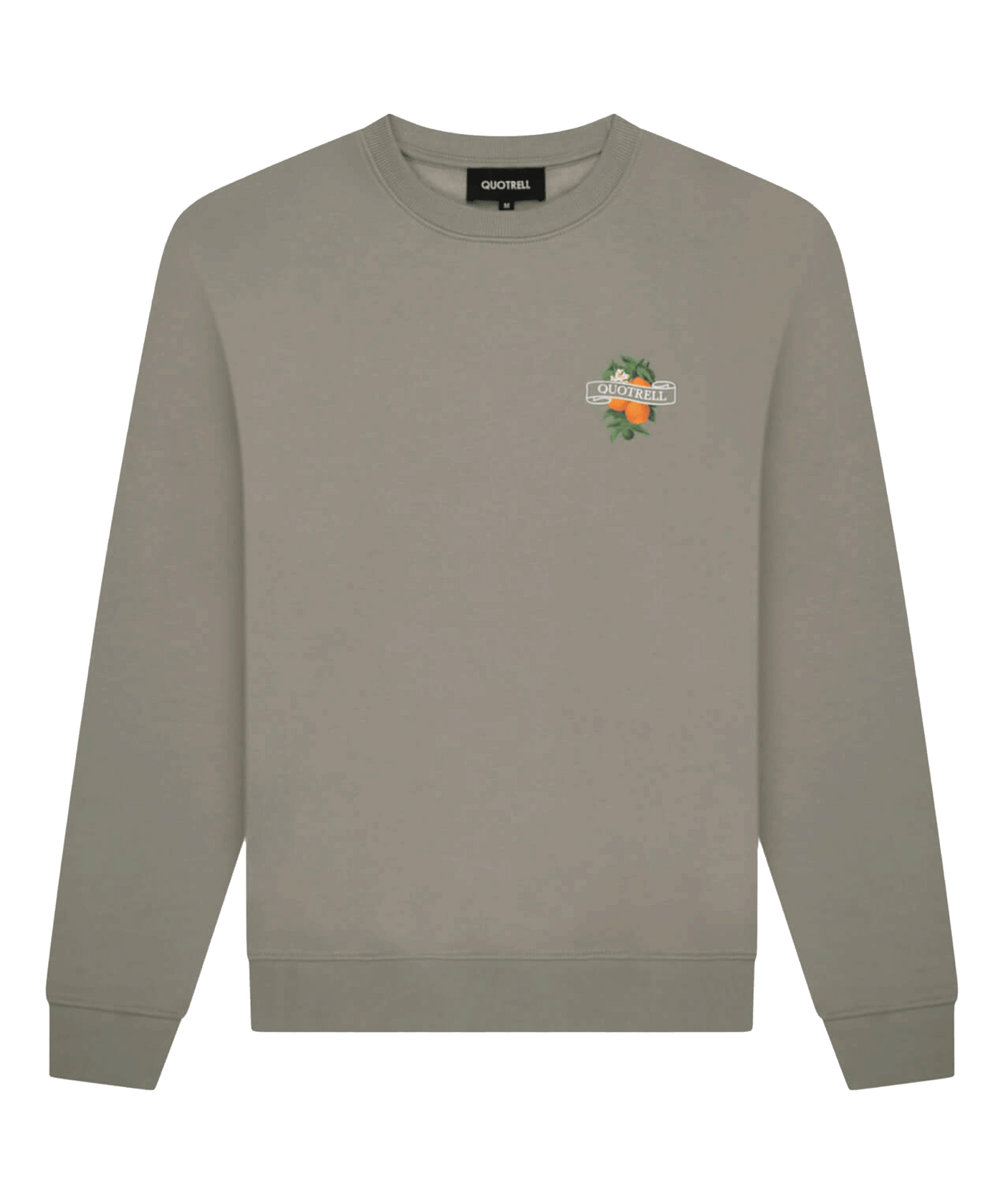 Quotrell - Mineola - Crewneck - Faded Olvie/white