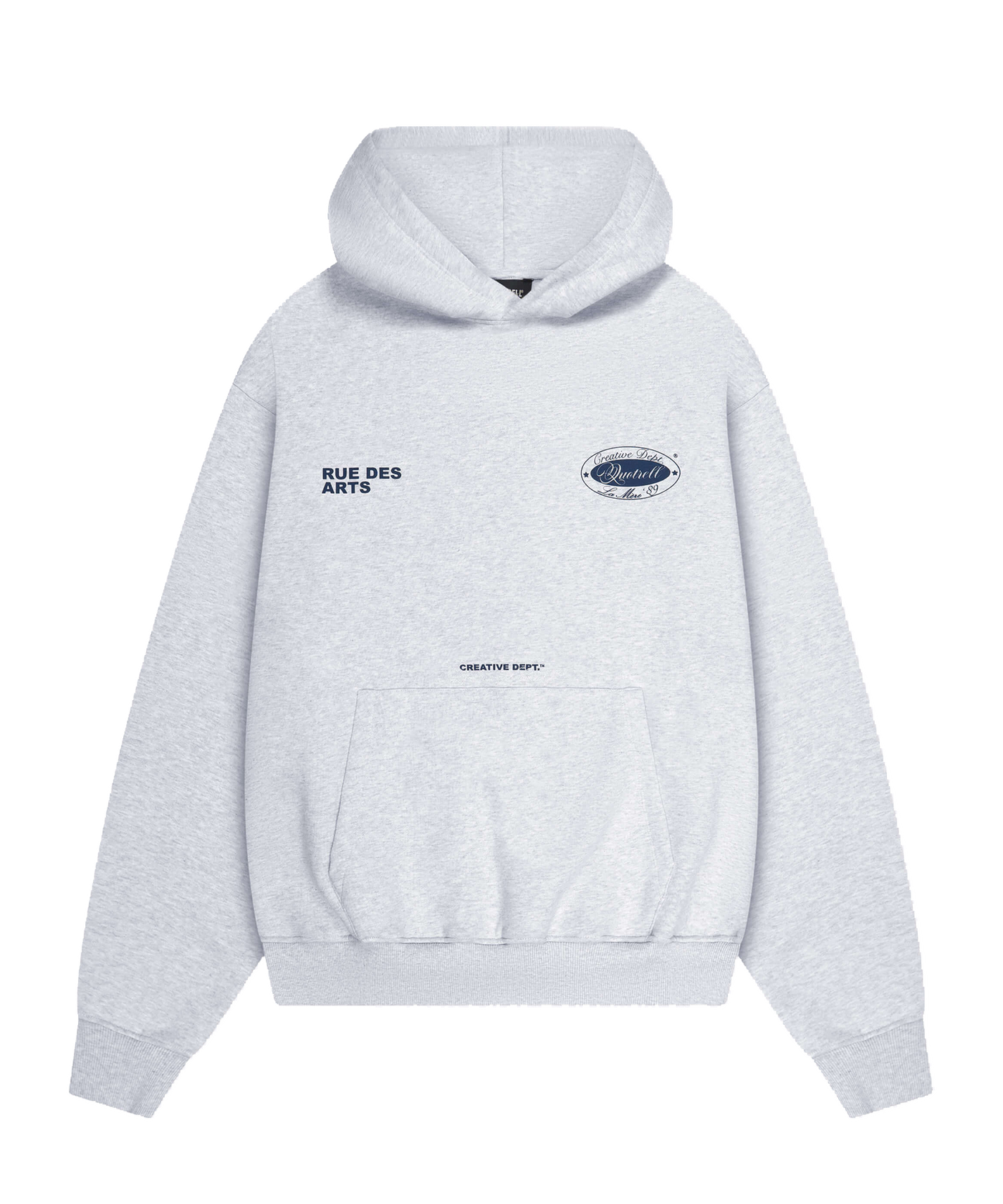 Quotrell - La Mere - Hoodie - Grey Melee/blue