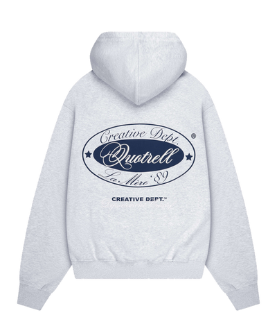 Quotrell - La Mere - Hoodie - Grey Melee/blue