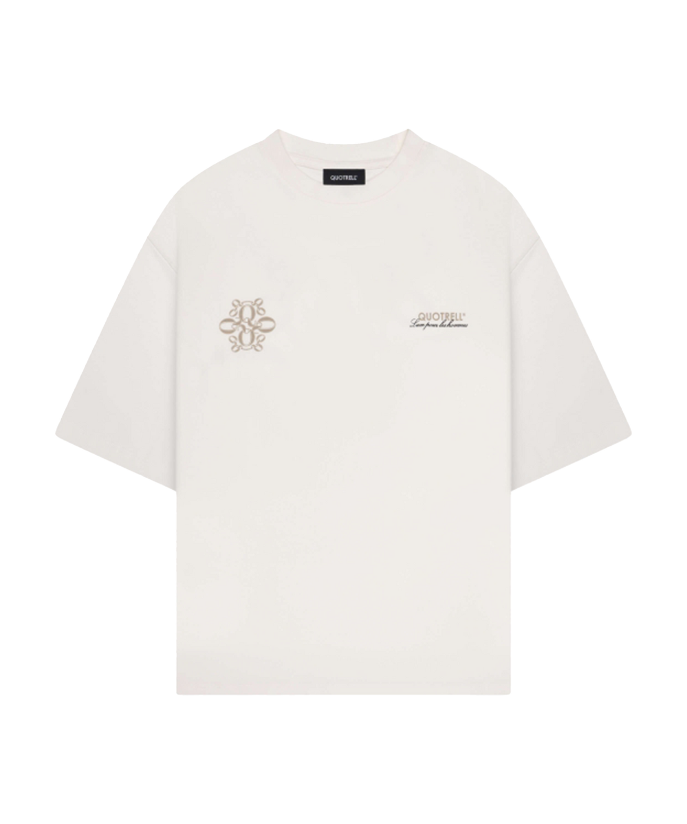 Quotrell - Insignia - T-shirt - Ecru/taupe