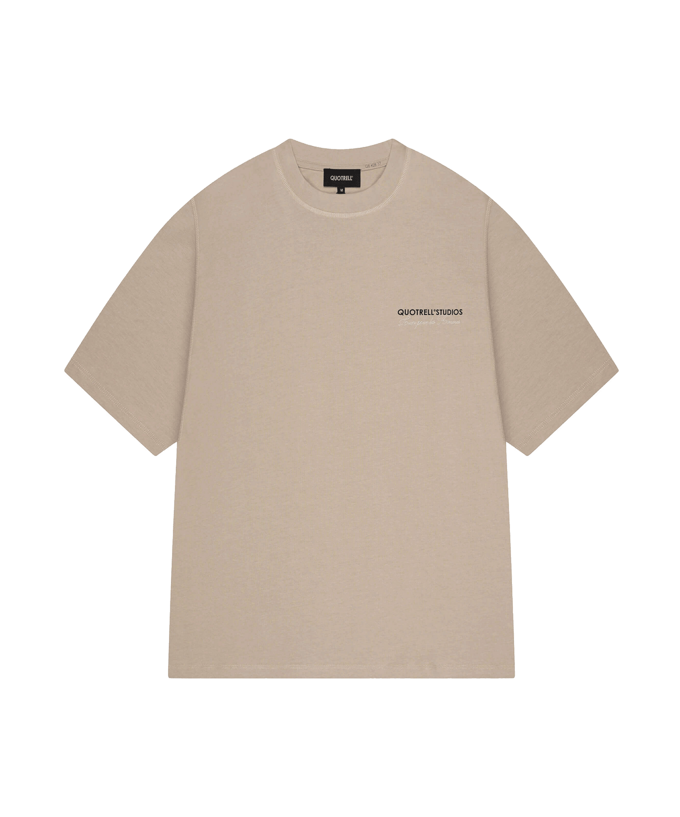 Quotrell - Studios - T-shirt - Greige/off White