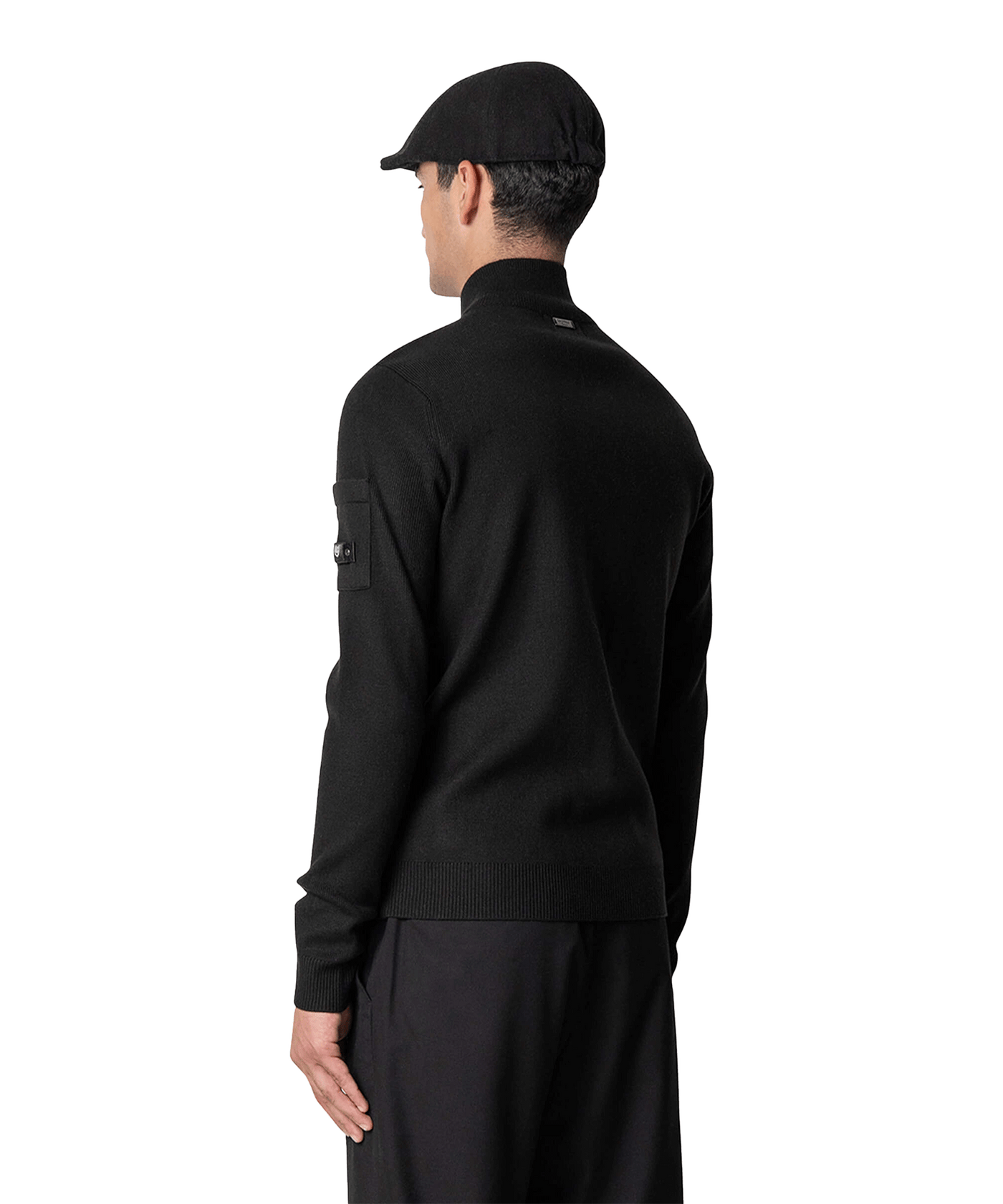 Quotrell - D' Azur - Knitted Half Zip - Black