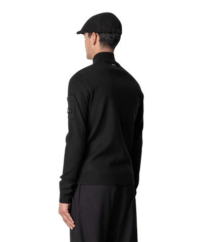 Quotrell - D' Azur - Knitted Half Zip - Black