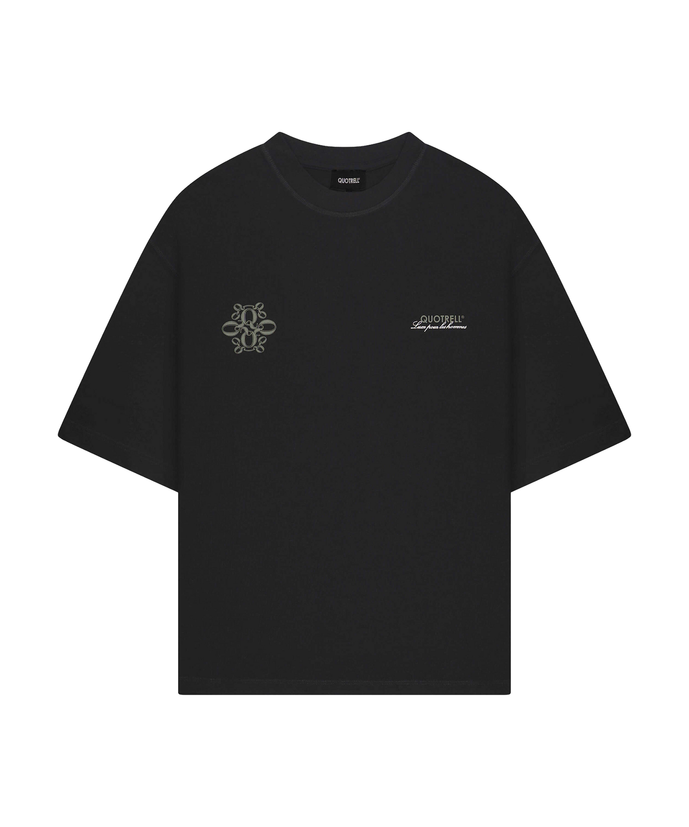 Quotrell - Insignia - T-shirt - Black/moss Green