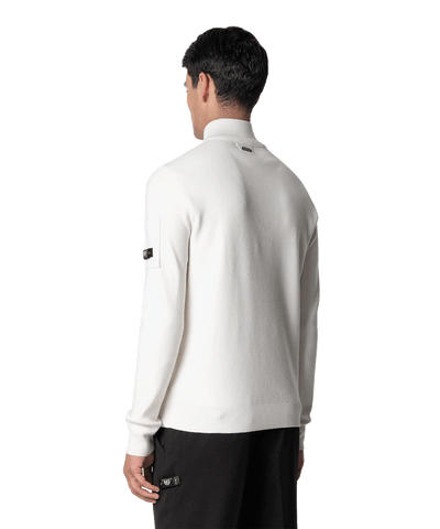 Quotrell - Palace - Knitted Half Zip - Ecru