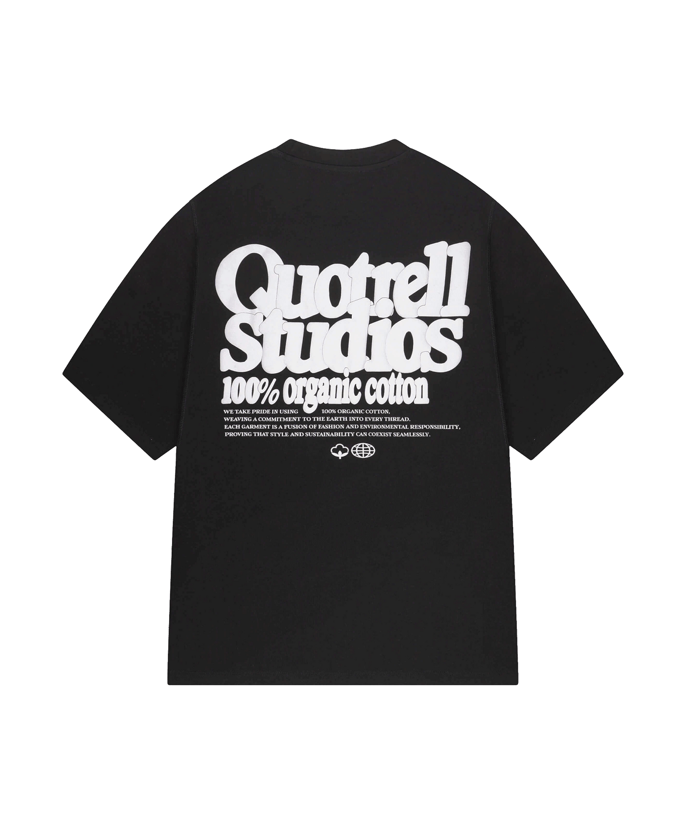 Quotrell - Puff Studio - T-shirt - Black/white