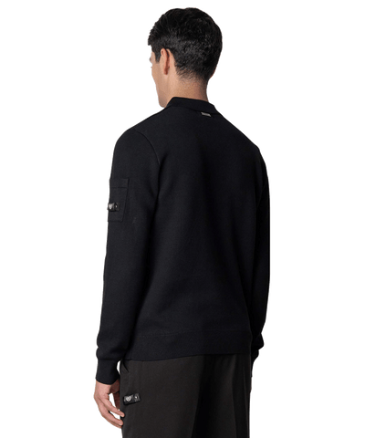 Quotrell - Couteux - Knitted Button Up - Black