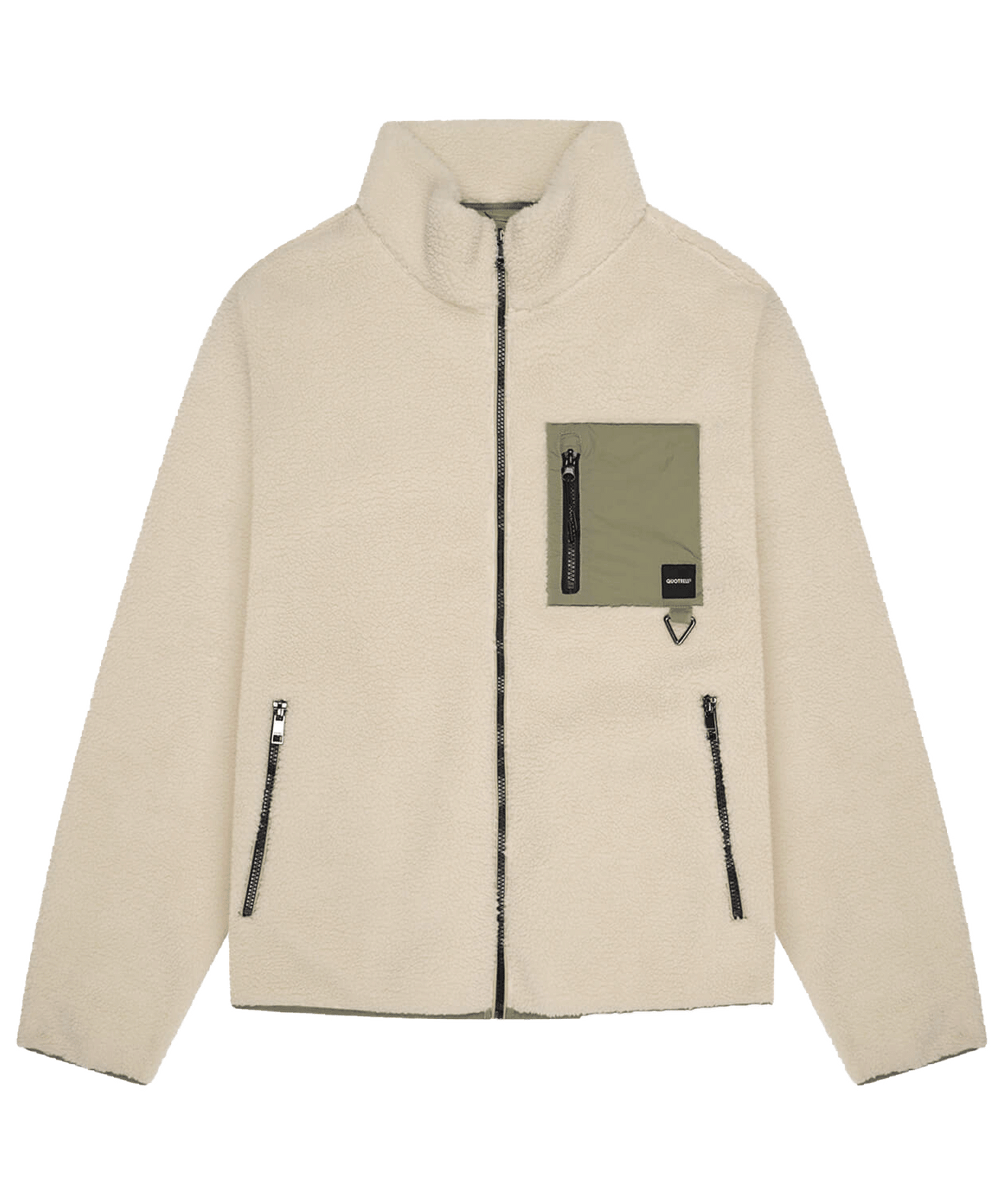 Quotrell - Montagne - Zip Jacket - Offwhite/faded Olive