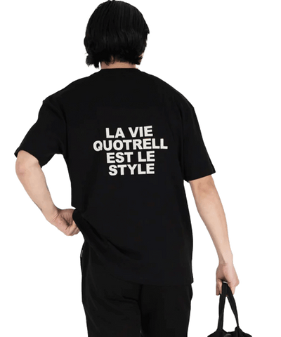 Quotrell - La Vie - T-shirt - Black/beige